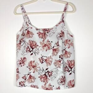 Adored by Adore Me Floral Cami Tank L Coquette Romantic Fairy Top